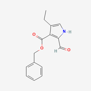 Benzyl 4-ethyl-2-formyl-1H-pyrrole-3-carboxylate