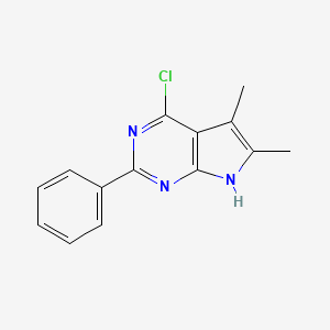 4-chloro-5,6-dimethyl-2-phenyl-7H-pyrrolo[2,3-d]pyrimidine