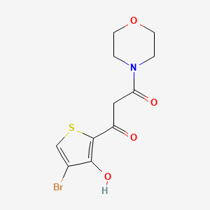 1-(4-Bromo-3-hydroxythiophen-2-yl)-3-morpholinopropane-1,3-dione