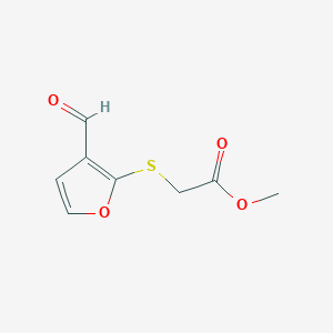 Methyl 2-(3-formylfuran-2-yl)sulfanylacetate