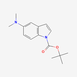 1h-Indole-1-carboxylic acid,5-(dimethylamino)-,1,1-dimethylethyl ester