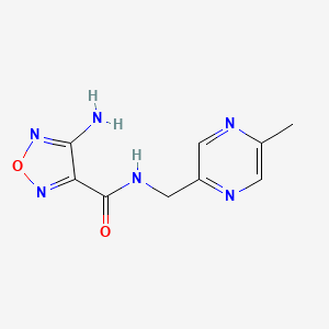 4-amino-N-[(5-methylpyrazin-2-yl)methyl]-1,2,5-oxadiazole-3-carboxamide