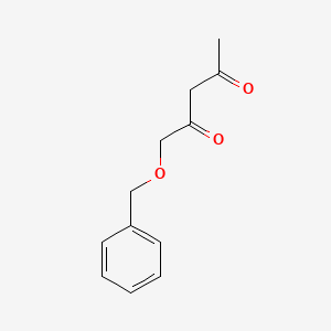 molecular formula C12H14O3 B15359498 1-(Benzyloxy)pentane-2,4-dione 