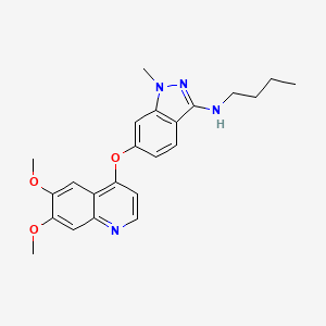 N-butyl-6-(6,7-dimethoxyquinolin-4-yloxy)-1-methyl-1H-indazol-3-amine