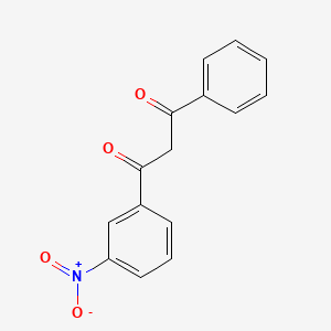 molecular formula C15H11NO4 B15359538 1-(3-Nitrophenyl)-3-phenylpropane-1,3-dione 