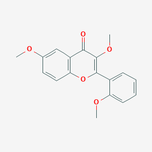 molecular formula C18H16O5 B15359611 3,6,2'-Trimethoxyflavone 