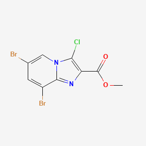 Methyl 6,8-dibromo-3-chloroimidazo[1,2-a]pyridine-2-carboxylate