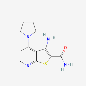 3-Amino-4-pyrrolidin-1-ylthieno[2,3-b]pyridine-2-carboxamide