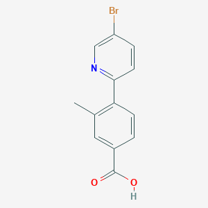 4-(5-Bromopyridin-2-yl)-3-methylbenzoic acid