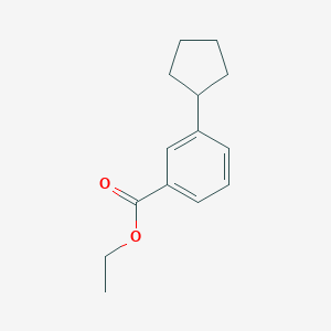 molecular formula C14H18O2 B15359675 Ethyl 3-cyclopentylbenzoate 