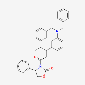 3-[3-[3-(Dibenzylamino)phenyl]pentanoyl]-4-phenyl-1,3-oxazolidin-2-one