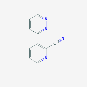 6-Methyl-3-pyridazin-3-ylpyridine-2-carbonitrile