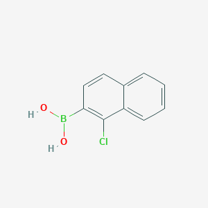 molecular formula C10H8BClO2 B15359725 (1-Chloronaphthalen-2-yl)boronicacid 