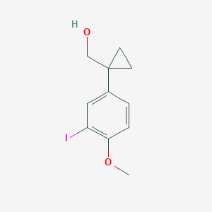 [1-(3-Iodo-4-methoxyphenyl)cyclopropyl]methanol