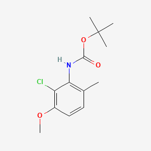 molecular formula C13H18ClNO3 B15359808 tert-Butyl (2-chloro-3-methoxy-6-methylphenyl)carbamate 