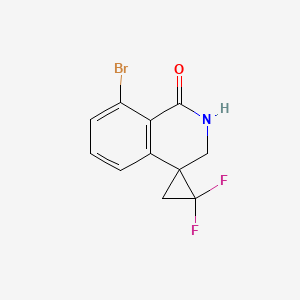 8-Bromo-1',1'-difluoro-spiro[2,3-dihydroisoquinoline-4,2'-cyclopropane]-1-one