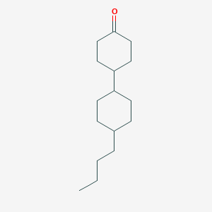 molecular formula C16H28O B153599 反式-[4'-丁基-1,1'-二环己基]-4-酮 CAS No. 92413-47-3