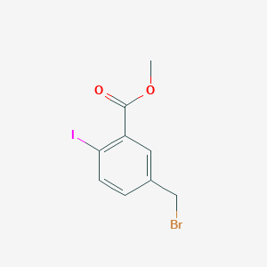 molecular formula C9H8BrIO2 B15359908 Methyl 5-(bromomethyl)-2-iodobenzoate 