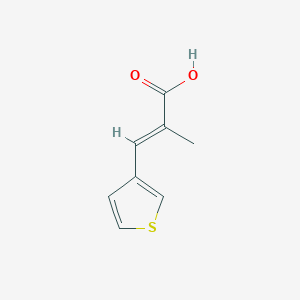 molecular formula C8H8O2S B15359924 2-Propenoic acid, 2-methyl-3-(3-thienyl)-, (E)- CAS No. 102696-72-0