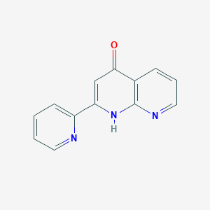 molecular formula C13H9N3O B15359952 2-pyridin-2-yl-1H-1,8-naphthyridin-4-one 