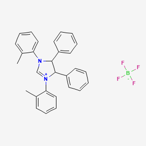 (4R,5R)-4,5-Diphenyl-1,3-di-o-tolyl-4,5-dihydro-1H-imidazol-3-ium tetrafluoroborate