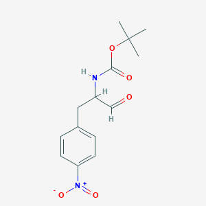 tert-butyl N-[1-(4-nitrophenyl)-3-oxopropan-2-yl]carbamate