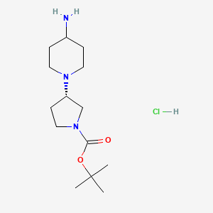 Tert-butyl (3S)-3-(4-amino-1-piperidyl)pyrrolidine-1-carboxylate hydrochloride