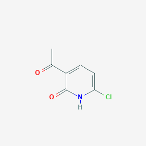 molecular formula C7H6ClNO2 B15360030 1-(6-Chloro-2-hydroxypyridin-3-YL)ethan-1-one CAS No. 1260671-61-1