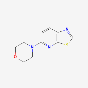 molecular formula C10H11N3OS B15360038 Thiazolo[5,4-b]pyridine,5-(4-morpholinyl)- 