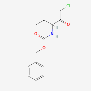 benzyl N-(1-chloro-4-methyl-2-oxopentan-3-yl)carbamate