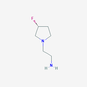 2-[(3R)-3-fluoropyrrolidin-1-yl]ethanamine