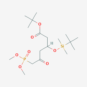 tert-Butyl 3-{[tert-butyl(dimethyl)silyl]oxy}-6-(dimethoxyphosphoryl)-5-oxohexanoate