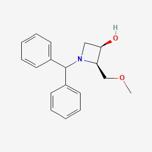 cis-1-Benzhydryl-2-(methoxymethyl)azetidin-3-ol