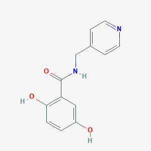 2,5-dihydroxy-N-[(pyridin-4-yl)methyl]benzamide