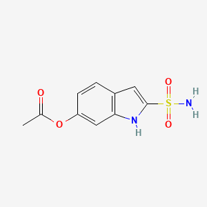 (2-sulfamoyl-1H-indol-6-yl) acetate