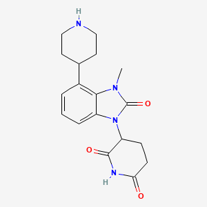 3-(3-Methyl-2-oxo-4-piperidin-4-ylbenzimidazol-1-yl)piperidine-2,6-dione