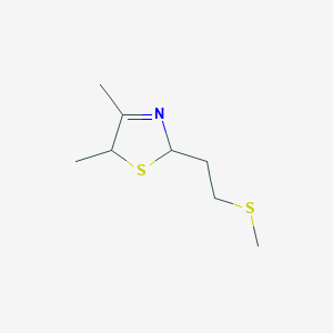 4,5-Dimethyl-2-[2-(methylsulfanyl)ethyl]-2,5-dihydro-1,3-thiazole