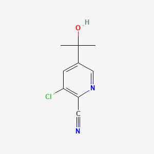 3-Chloro-5-(2-hydroxypropan-2-yl)picolinonitrile