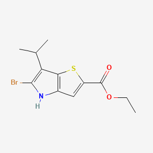 ethyl 5-bromo-6-isopropyl-4H-thieno[3,2-b]pyrrole-2-carboxylate