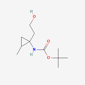 Tert-butyl N-[1-(2-hydroxyethyl)-2-methyl-cyclopropyl]carbamate