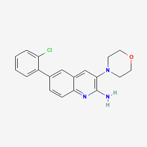 6-(2-Chlorophenyl)-3-morpholin-4-ylquinolin-2-amine