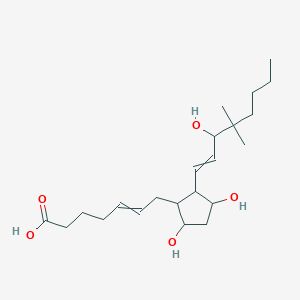 molecular formula C22H38O5 B15360373 16,16-Dimethyl prostaglandin F2beta 