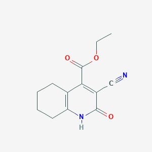 molecular formula C13H14N2O3 B15360421 ethyl 3-cyano-2-oxo-5,6,7,8-tetrahydro-1H-quinoline-4-carboxylate 