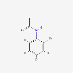 molecular formula C8H8BrNO B15360437 N-(2-bromo-3,4,5,6-tetradeuterio-phenyl)acetamide 