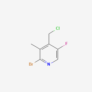 molecular formula C7H6BrClFN B15360440 2-Bromo-4-(chloromethyl)-5-fluoro-3-methylpyridine 