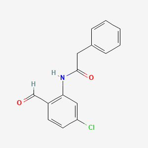 molecular formula C15H12ClNO2 B15360444 N-(5-chloro-2-formylphenyl)-2-phenylacetamide 