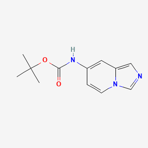 molecular formula C12H15N3O2 B15360453 tert-butyl N-{imidazo[1,5-a]pyridin-7-yl}carbamate 