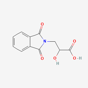 molecular formula C11H9NO5 B15360460 3-(1,3-Dioxoisoindolin-2-yl)-2-hydroxypropanoic acid 