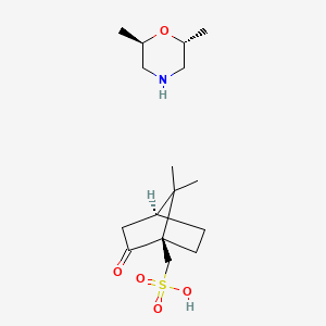 (2R,6R)-2,6-dimethylmorpholine;[(1R,4S)-7,7-dimethyl-2-oxo-norbornan-1-yl]methanesulfonic acid