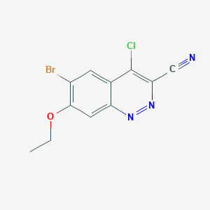 6-Bromo-4-chloro-7-ethoxycinnoline-3-carbonitrile